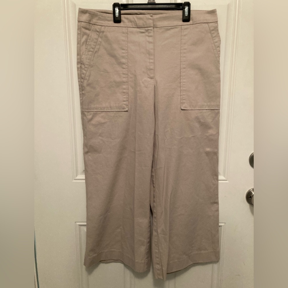 🎉3 for $15 on items $10 or less    
Ann Taylor cropped wide-leg khaki pants